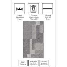 Ruglod Dijital Baskı Makinede Yıkanabilir Kaymaz Taban Leke Tutmaz Salon Halısı Mutfak Halısı ve Yolluk
