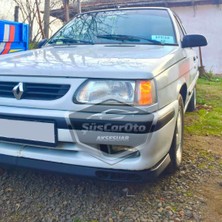 ŞüsCarOto Aksesuar Renault 9-11 Broadway Fairway Uyumlu Üniversal Laguna Lip Esnek Ön Lip 2 Parça Tampon Altı Dil Karlık Ön Ek