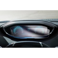 Dkm Peugeot 508 Dijital Gösterge Ekran Koruyucu Kırılmaz Şeffaf Temperli Nano Cam
