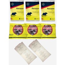 Bayer Racumin Ithal Fare Pastası 3 Adet/rat's Fare Pastası 3 Adet/2 Adet Hazır Fare Yapışkanı Hediyeli