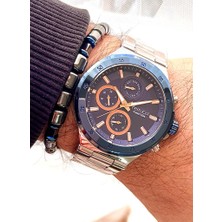 Ferrucci Fonksiyonlu&Takvimli Çelik Kordon Erkek Kol Saati+Bileklik