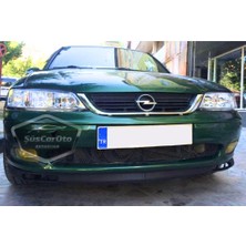 ŞüsCarOto Aksesuar Opel Vectra B 1995-2002 Uyumlu Üniversal Laguna Lip Esnek Ön Lip 2 Parça Tampon Altı Dil Karlık Ön Ek