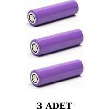 Hubstein 3 Adet 3.7V Şarjlı 18650 Lityum Pil 1200 mah  34 gr Şarj Edilebilir Li-Ion Pil 1200  mah  3'lü