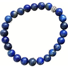 Ayre Style Ayrestyle Lapis Lazuli Doğal Taş 19 cm 8 mm Mavi Burç Esnek Bileklik
