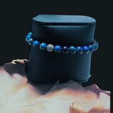 Ayre Style Ayrestyle Lapis Lazuli Doğal Taş 19 cm 8 mm Mavi Burç Esnek Bileklik
