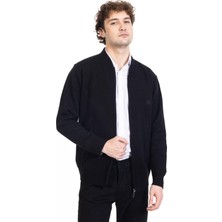 Yeni Sezon Erkek Orta Yaş ve Üzeri Triko Örgü Akrilik Fermuarlı Düz Model Baba Hırka 2050