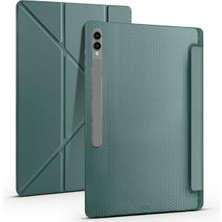 Cupcase Galaxy Tab S9 Ultra Kılıf  Tri Folding Kalem Bölmeli Standlı Kılıf