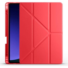 Cupcase Galaxy Tab S9 Kılıf  Tri Folding Kalem Bölmeli Standlı Kılıf