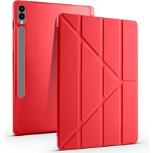 Cupcase Galaxy Tab S9 Plus Kılıf  Tri Folding Kalem Bölmeli Standlı Kılıf