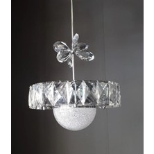 ÖZÇELİKLER Luxury Lüks Kristal LED Li Salon ve Oda Sarkıt Avizesi