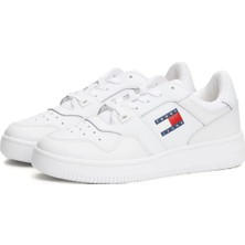 Tommy Hilfiger Tjw Retro Basket Ess Beyaz Kadın Sneaker