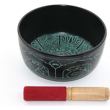 Hediye Sandalı  Huzur ve Dinginlik Veren  Desenli Meditasyon Çanı 19 cm