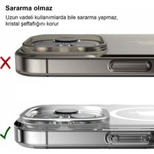 CepStok Apple iPhone 15 Kılıf Şeffaf Sararmaz Kristal Magsafe Altı Açık Sert Pc Premium Kapak