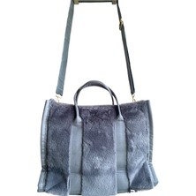 Çakıl Collection Kadın Peluş Totebag Büyük Boy Peluş El/kol/omuz Çantası