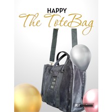 Çakıl Collection Kadın Peluş Totebag Büyük Boy Peluş El/kol/omuz Çantası