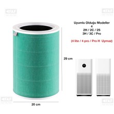 Xiaomi 3h Xiaomi Mi Air Purifier 3h Filtre Yeşil Formaldehit S1