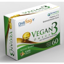 Vegan3 Omega Mikroalglerden Elde Edilen Bitkisel İçerikli OMEGA-3 DHA