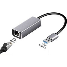 Zrh USB 3.0 - 10/100/1000 Mbps RJ45 Ethernet Çevirici Adaptör Alüminyum Kasa