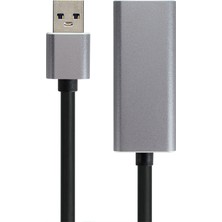 Zrh USB 3.0 - 10/100/1000 Mbps RJ45 Ethernet Çevirici Adaptör Alüminyum Kasa