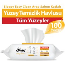 Sleepy Easy Clean Yüzey Temizlik Havlusu 100 Yaprak Arap Sabunlu 2'li Set 200 Yaprak