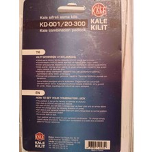 Kale Kilit KD-001/20-300 4 Basamaklı Şifreli Asma Kilit