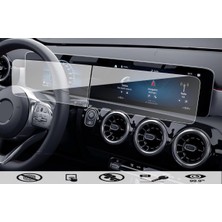 Dkm Mercedes Cla 2019-23 Multimedya Ekran Koruyucu Kırılmaz Şeffaf Temperli Nano Cam