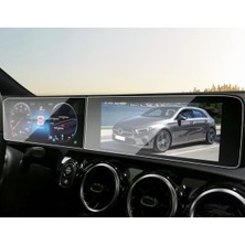 Dkm Mercedes Cla 2019-23 Multimedya Ekran Koruyucu Kırılmaz Şeffaf Temperli Nano Cam