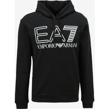 Ea7 Kapüşon Yaka Siyah Erkek Sweatshirt 6RPM09PJSHZ1200