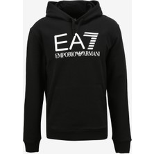 Ea7 Kapüşon Yaka Siyah Erkek Sweatshirt 6RPM17PJSLZ1200