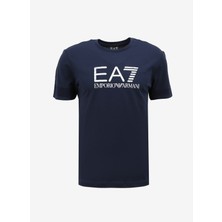 Ea7 Bisiklet Yaka Koyu Lacivert Erkek T-Shirt 6RPT37PJ3BZ1554