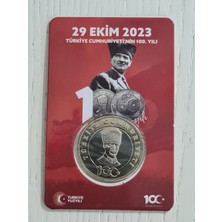 Std 29 Ekim Madeni 5 Lira Kutusunda Çil. Koleksiyonluk Madeni 5 Lira. 29 Ekim 2023 100.YILA Özel