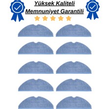 robotyedek Roborock S7 Uyumlu 10 Adet Mop Fiber Bez Paspas