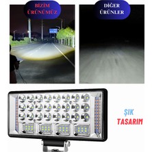 Dekohop 204 W Off Road Çalışma Lambası Sarı Çakar ve Sinyal Mod Ultra Parlak 12-24V LED Oto Aydınlatma Işığı