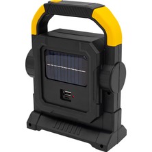 Sepetin Burada Powermaster HC-7078-C 3 Çalışma Modlu Cob Ledli Solar Taşınabilir Şarjlı Solar Lamba