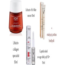 Vıchy Liftactiv Collagen Specialist 50ML+SUPREME H.a. Filler Serum 10ML+CAPITAL Soleil Spf+50 15ML 8690657243145