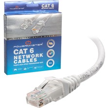 Powermaster Cat6 3 Metre Ethernet Kablo Jack Uçlu Internet Kablosu Kutulu