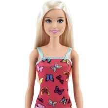 Barbie Şık Barbie Kırmızı Kelebekli Elbiseli
