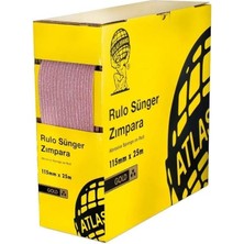 Atlas Rulo Soft Sünger Zımpara 115 Mm. - 25 Mt. - 120 Kum