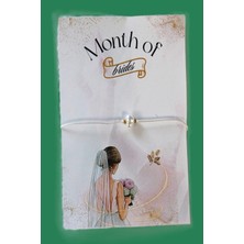 Emtory Home Şans Bilekliği - 20 Adet Kişiye Özel Kuşe Kartlı - Kına Hediyesi - Nikah Hediyesi - Bride Hediyesi