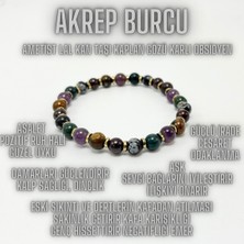 Yıldız Doğal Taş Akrep Burcu Doğal Taş Bileklik 6mm