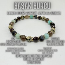 Yıldız Doğal Taş Başak Burcu Doğal Taş Bileklik 6mm