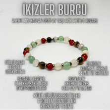 Yıldız Doğal Taş Ikizler Burcu Doğal Taş Bileklik 6mm