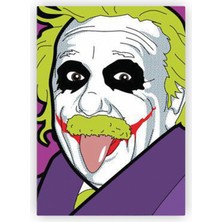 Zinbooz Joker Einstein Ahşap Poster 20X29 cm