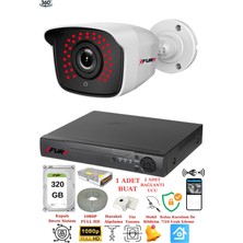 FURY 1 Kameralı 5mp 3.6mm Lens 2mp Görüntü 36 Led Gece Görüşlü FullHd Güvenlik Kamerası 2236 320 GB