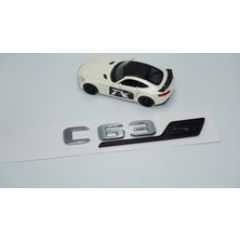 Dk Tuning C 63S Bagaj Siyah Krom Abs 3m 3D Yazı Logo Benz Ile Uyumlu