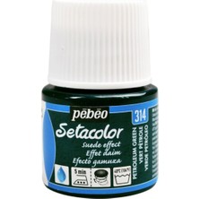 Pebeo Suede Effect (Süet Etkisi) Kumaş Boyası 314 Petroleum Green 45 ml
