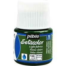 Pebeo Light Fabric (Transparan) Kumaş Boyası 28 Moss Green 45 ml