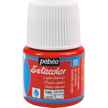 Pebeo Setacolor Light Fabric Transparan Kumaş Boyası 45ML 101 Bright Orange