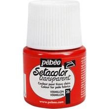 Pebeo Light Fabric (Transparan) Kumaş Boyası 26 Vermılıon 45 ml