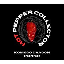 Hot Pepper Collector Komodo Dragon Pepper / 1,4 – 2,2 Milyon Shu - 2 Adet Taze Biber